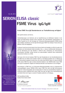 SERION ELISA classic FSME Virus IgG/IgM