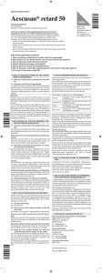 Aescusan® retard 50 - mibe GmbH Arzneimittel