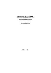 Einführung in SQL