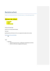 Bachelorarbeit - Universität Zürich