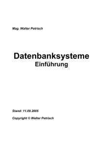 Datenbanksysteme Skriptum