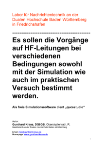 Labor Übertragungstechnik an der DHBW Friedrichshafen