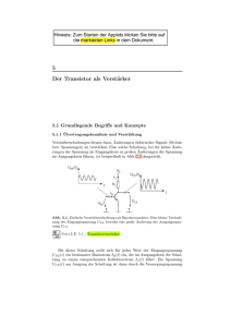 Der Transistor als Verstärker - radio