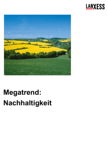 Megatrend: Nachhaltigkeit