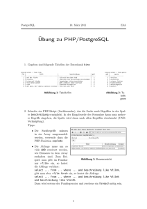 Übung 3 zu PHP/SQL