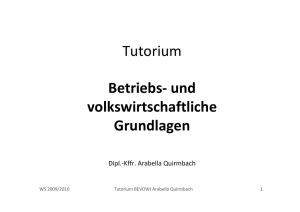 BEVOWI-Tutorium - Umwelt