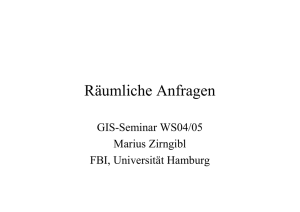 Räumliche Anfragen - Universität Hamburg