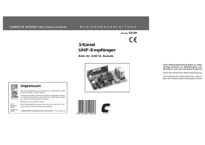 1-Kanal UHF-Empfänger - www.produktinfo.conrad.com