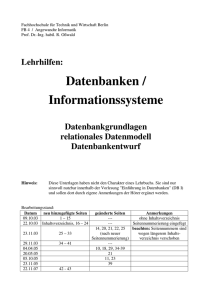 Datenbanken / Informationssysteme