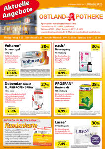 Aktuelle Angebote - Ostland Apotheke Espelkamp