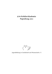 JGW-SchülerAkademie Papenburg 2011
