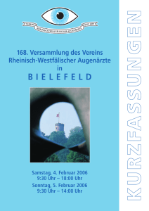 Abstract der 168. Versammlung in Bielefeld (2006)