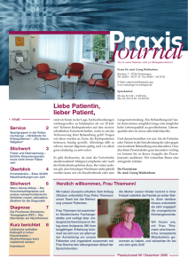 Ausgabe 6 / 2008 - Praxis für Hämatologie und Onkologie