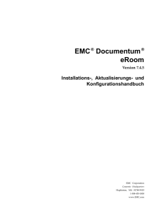 EMC® Documentum® eRoom Installation, Upgrade, and