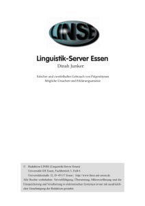 Linguistik-Server Essen