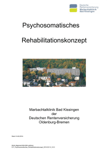 Psychosomatisches Rehabilitationskonzept