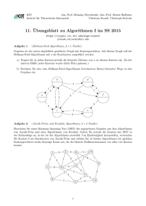11. ¨Ubungsblatt zu Algorithmen I im SS 2015