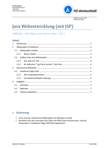 Java Webentwicklung (mit JSP)