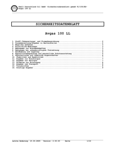 SICHERHEITSDATENBLATT Avgas 100 LL