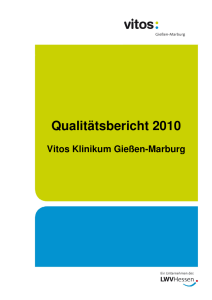 Qualitätsbericht 2010 Vitos Klinikum Gießen-Marburg