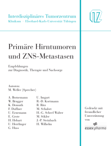 Primäre Hirntumoren und ZNS