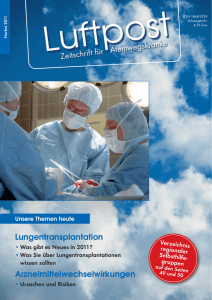 Ausgabe Herbst - 2011 - Patientenliga Atemwegserkrankungen
