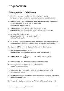 Trigonometrie