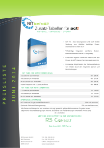 Tabs for Act! - RS Consult GmbH