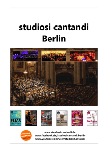 Deutsche Version - Studiosi Cantandi Berlin