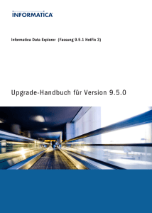 Informatica Data Explorer - 9.5.1 HotFix 3 - Upgrade