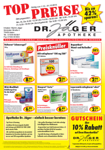 10% Rabatt - Apotheke Dr. Jäger OHG