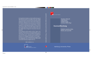 Stammzellforschung - Hamburg University Press