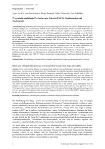 PDF/270KB - Praxisstudie Ambulante Psychotherapie