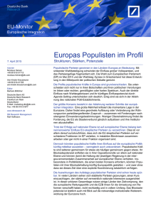Europas Populisten im Profil: Strukturen