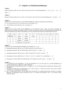 2.7. Aufgaben zu Ähnlichkeitsabbildungen - Poenitz-net