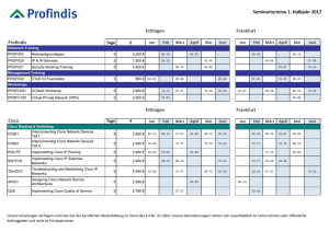 Seminartermine 1. Halbjahr 2017 Ettlingen Frankfurt Profindis