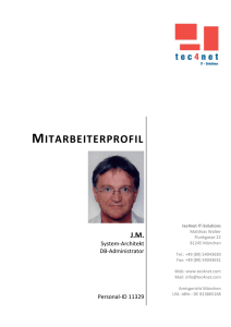 Mitarbeiterprofil - tec4net - IT