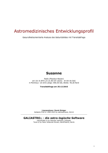 Astromedizinisches Entwicklungsprofil