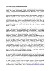 Appel à contribution – Revue Interpretationes n°9 Inscrite