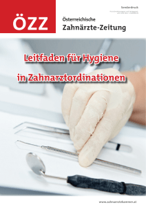 Hygieneleitfaden - Österreichische Zahnärztekammer