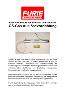 CS-Gas Auslösevorrichtung