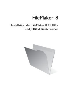 Installation der FileMaker 8 ODBC- und JDBC-Client