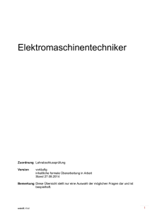 Elektromaschinentechniker