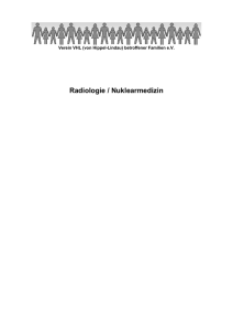 Informationen über Radiologie / Nuklearmedizin - von Hippel