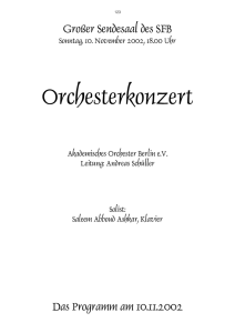 Sinfonie Nr.1, B-Dur, op.38 - Akademisches Orchester Berlin