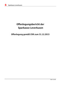 Offenlegungsbericht - Sparkasse Leverkusen