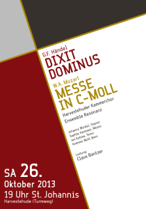 Dixit Dominus messe in c-moll