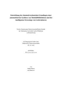 Entwicklung der chemisch-technischen Grundlagen einer