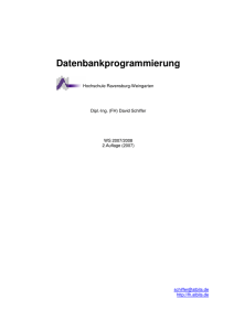 Vorlesungsscript DBprog - FH - Geändert