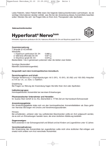 Gebrauchsinformation Hyperforat® Nervohom